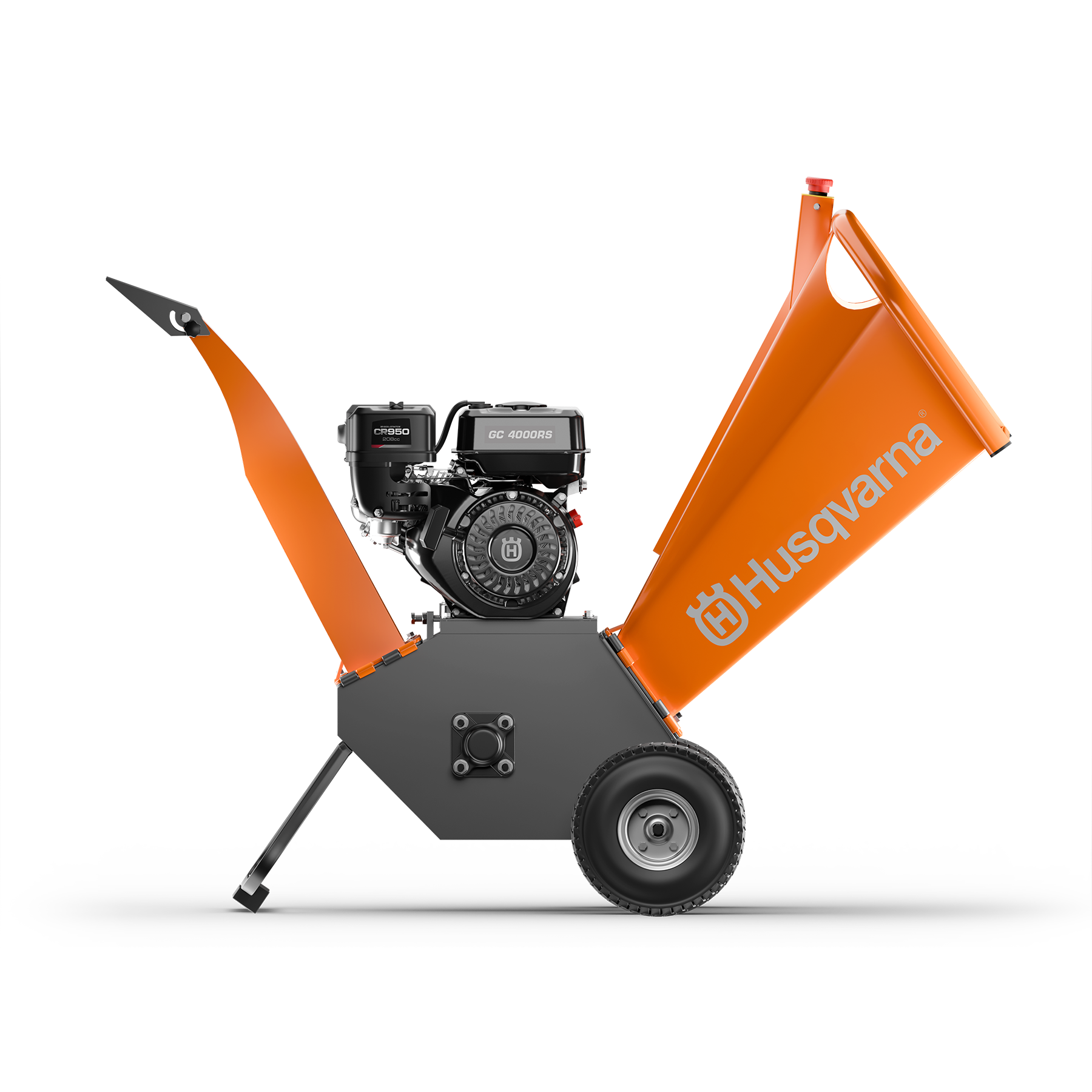 066005 Husqvarna wood chipper side view