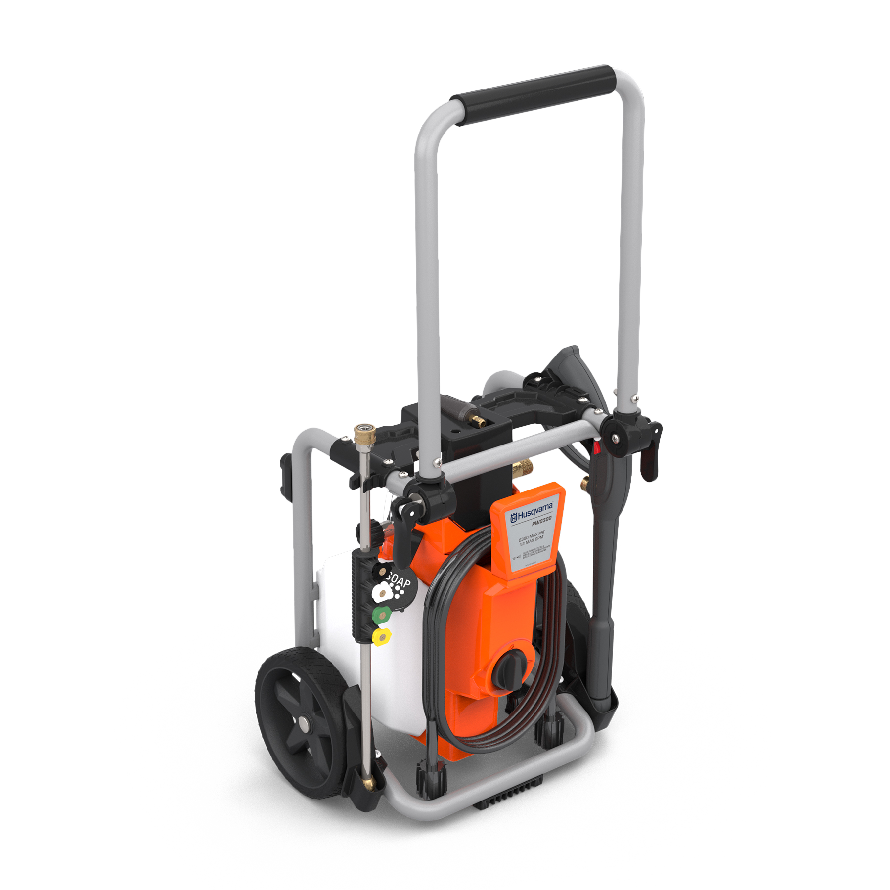 022006 Husqvarna pressure washer front angle view