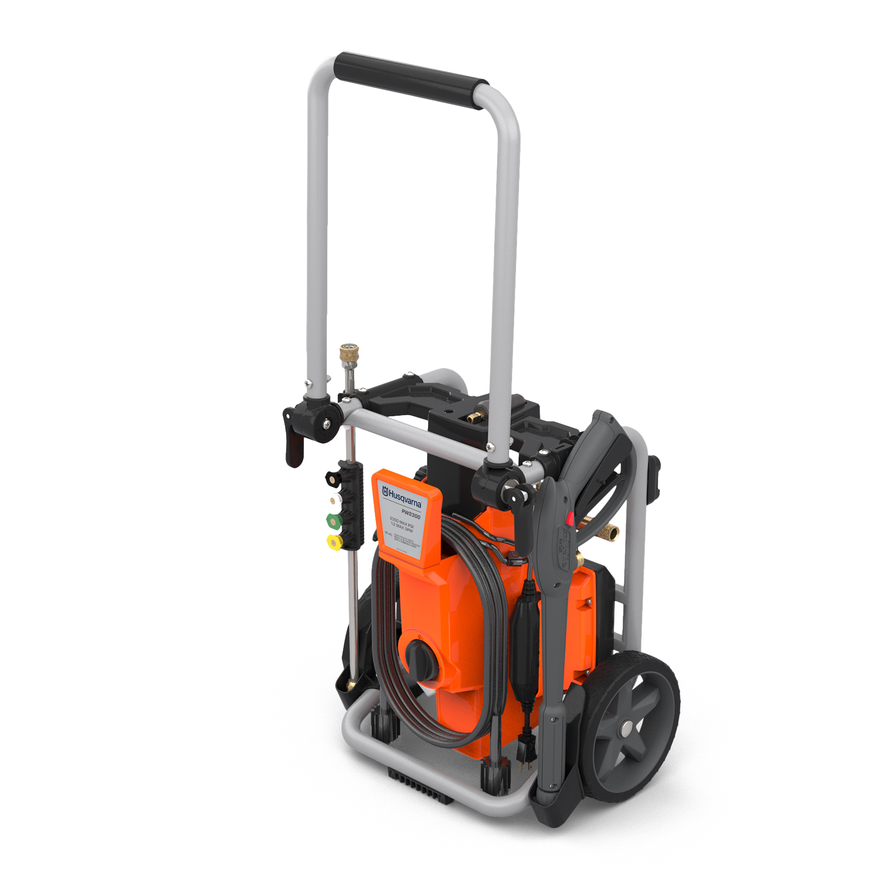 022006 Husqvarna pressure washer front angle view