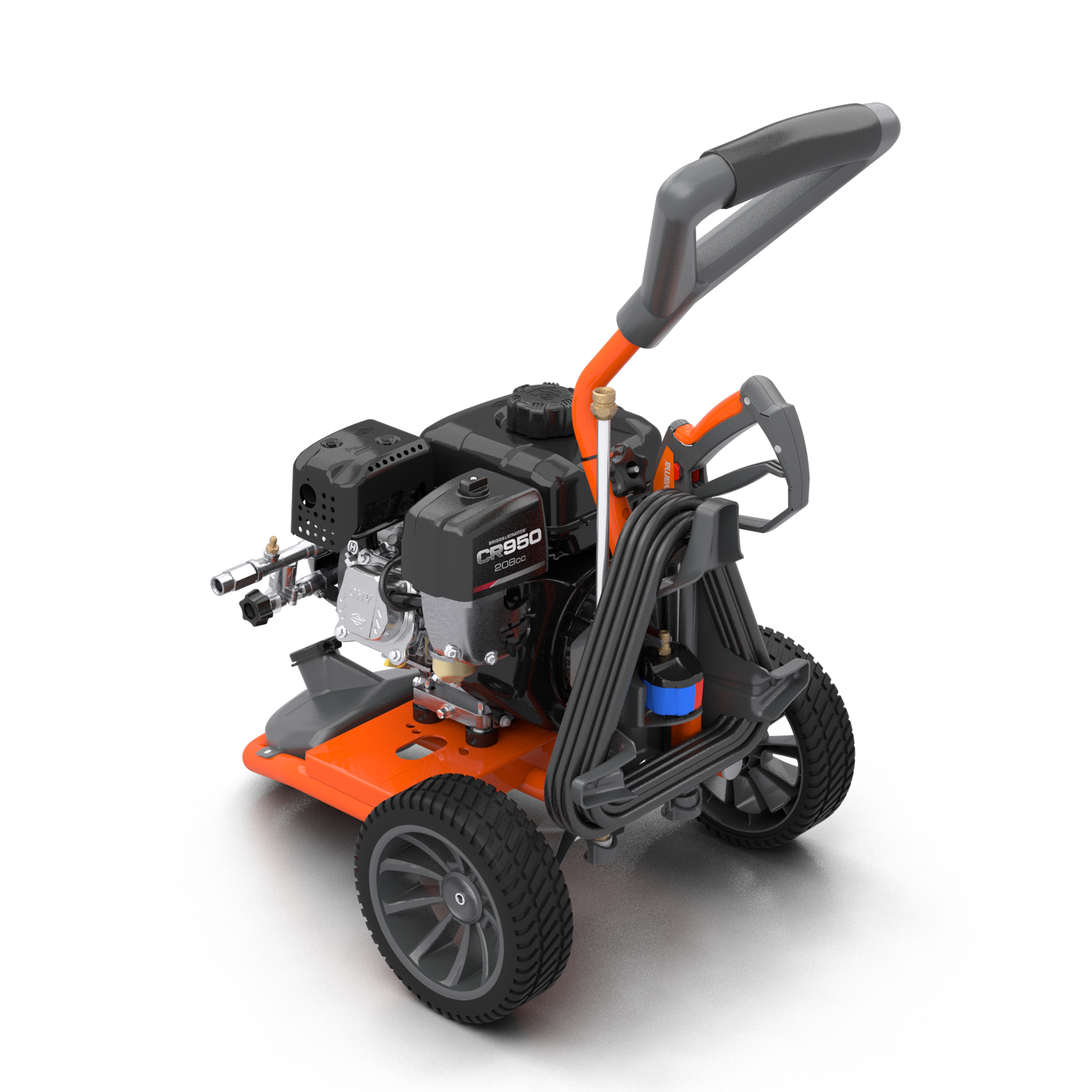 022014 Husqvarna pressure washer back angle view