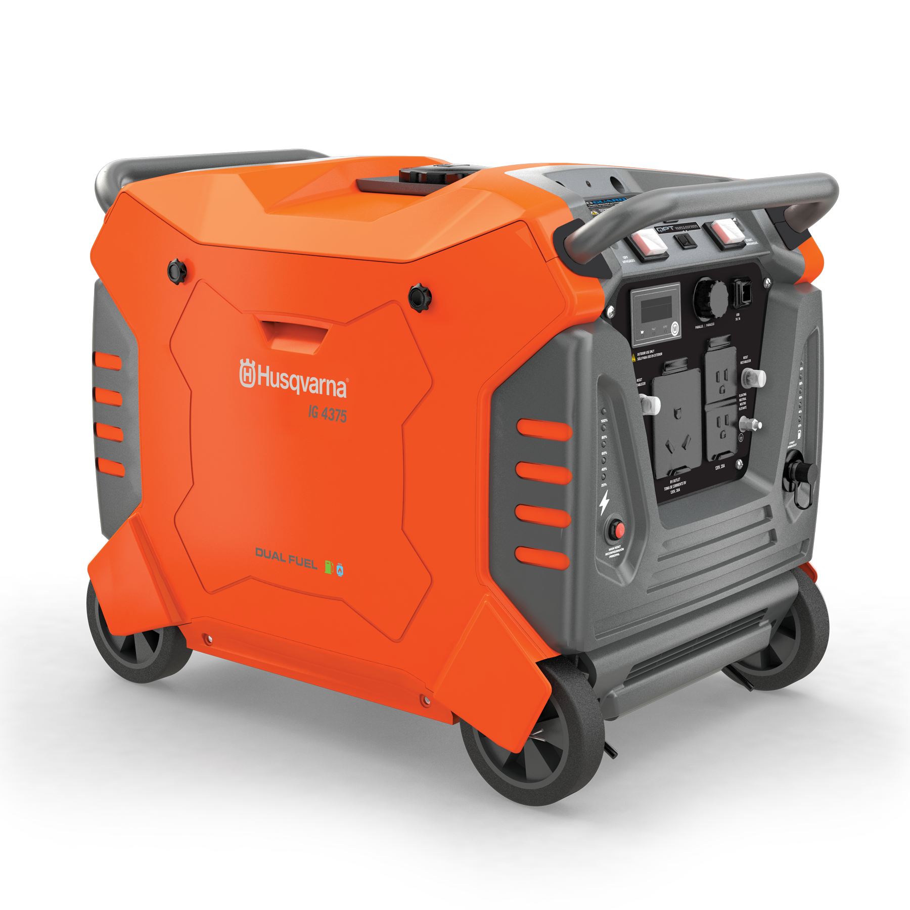 033027 Husqvarna inverter generator front angle view