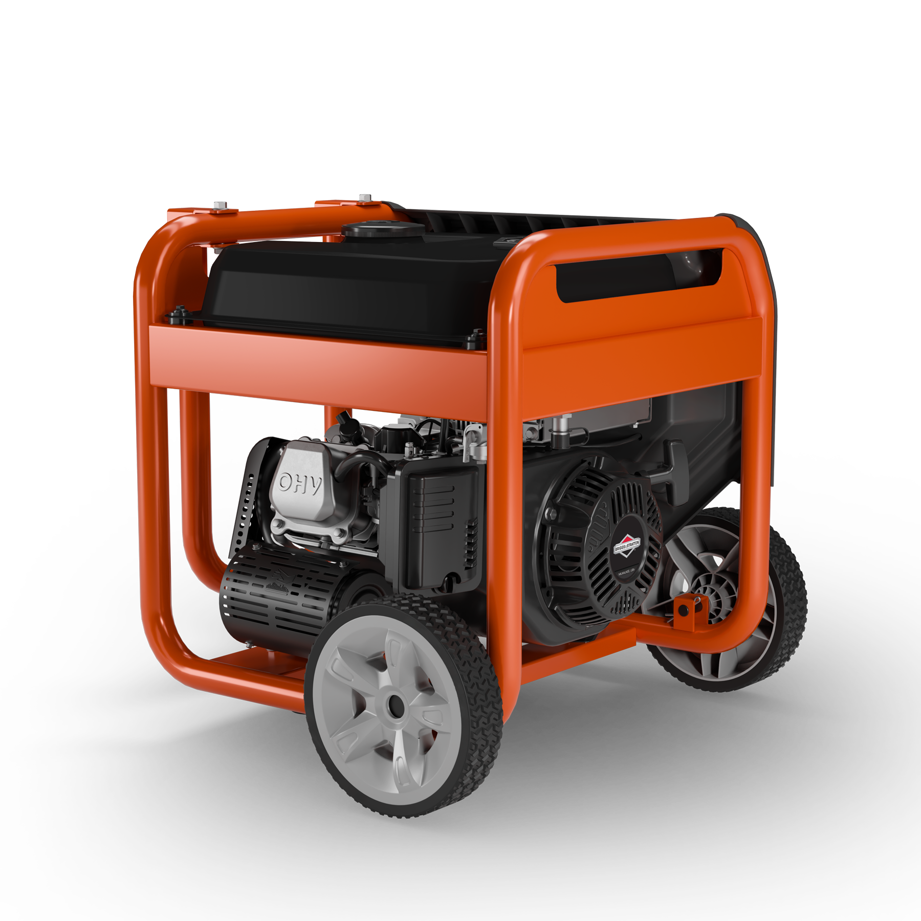 033038 Husqvarna portable generator back angle view