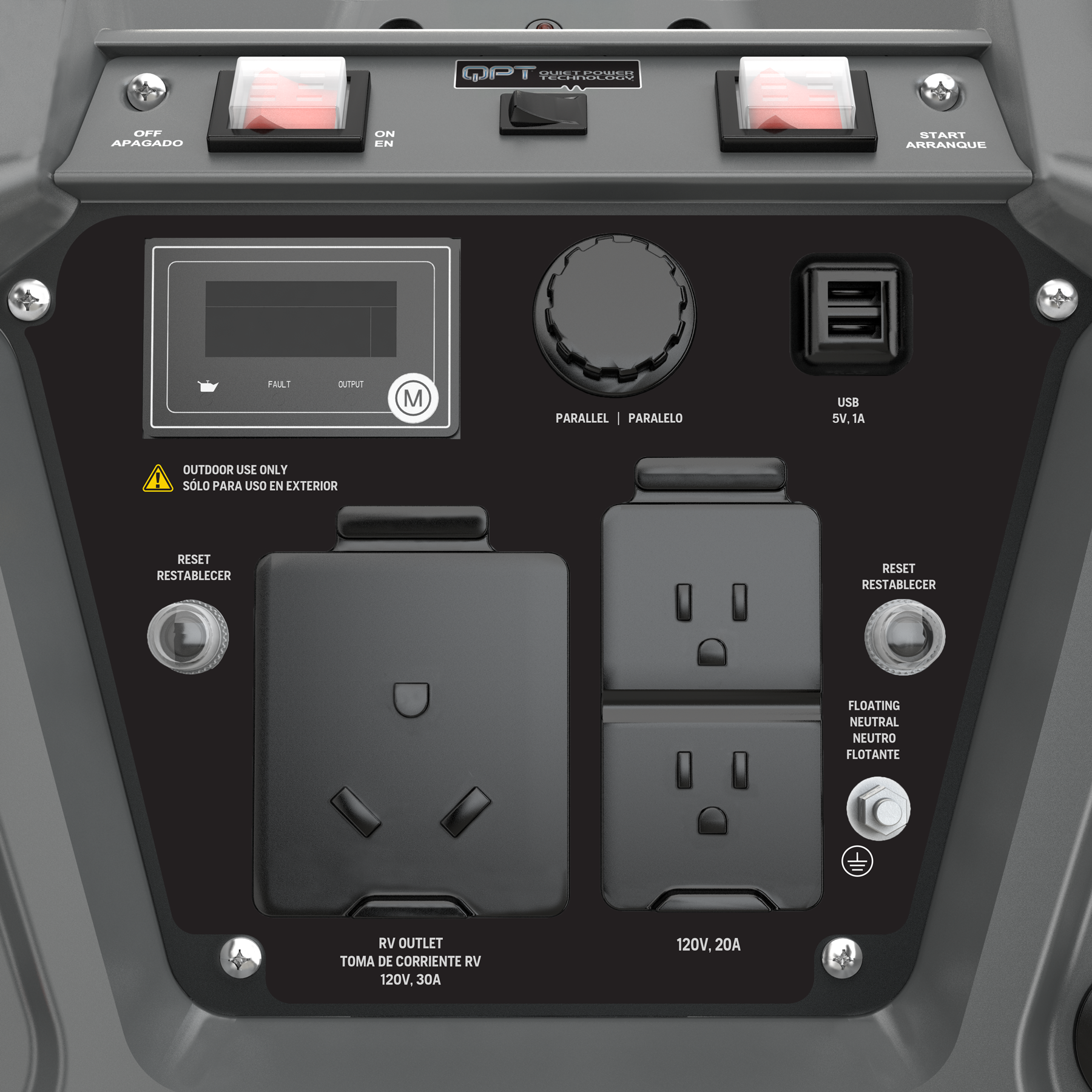 033039 Husqvarna inverter generator control panel
