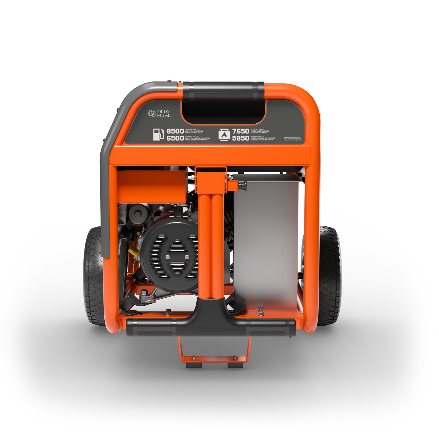033040 Husqvarna portable generator side view