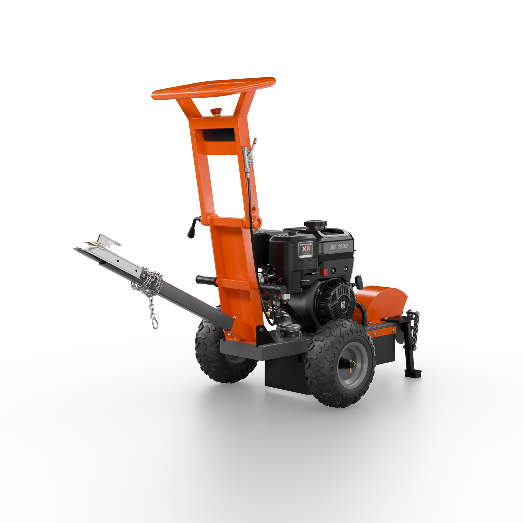 066007 Husqvarna stump grinder back angle view
